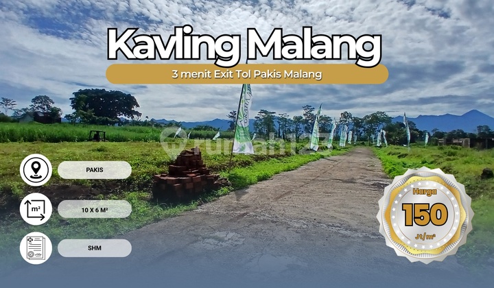 Tanah Kavling pakis, Lingkungan Asri Dekat Fasilitas Umum