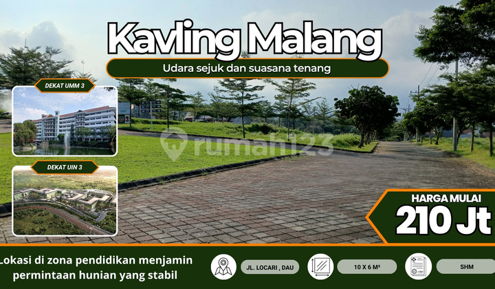 Tanah Kavling Strategis di Dau Dekat Kampus,Cocok untuk Investasi Tanah Kavling Strategis di Dau Dekat Kampus,Cocok untuk Investasi