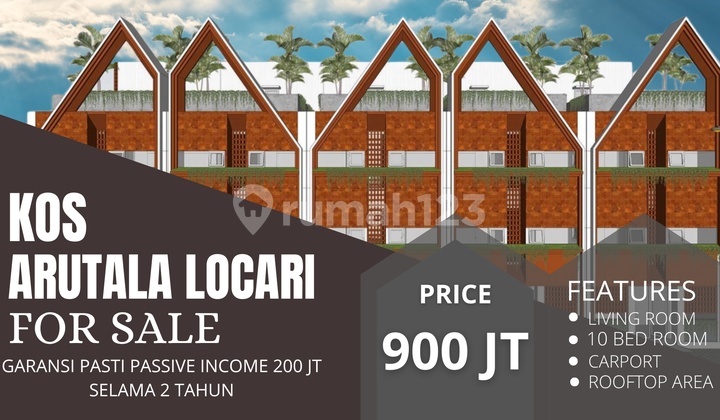 Investasi Kos-Kosan 10 Kamar, Garansi Penghasilan Pasif Terjamin