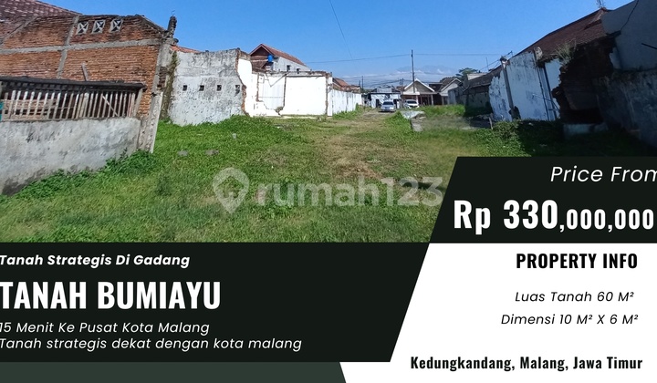 Dijual Tanah di Bumiayu Malang, Akses Jalan Mudah Dijual Tanah di Bumiayu Malang, Akses Jalan Mudah