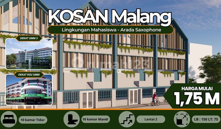 Kos Strategis Sebelah UMM, Lokasi Emas, Potensi Tak Terbatas