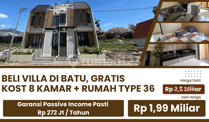 Promo Beli Villa Di Batu, Gratis Kostan dan Rumah Type 36