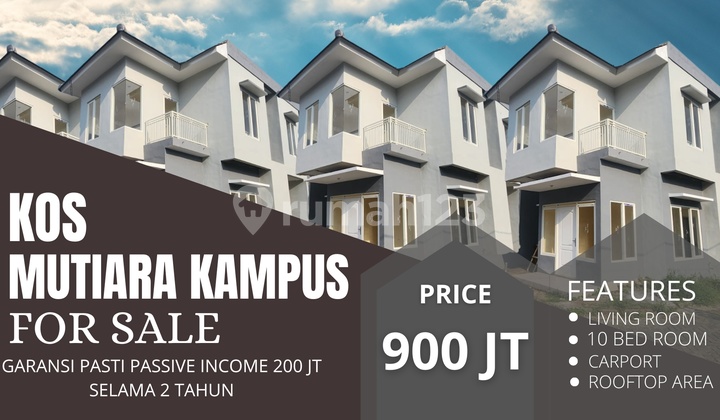 Kos-Kosan Potensial Belakang UMM, Passive Income Rp200 Juta