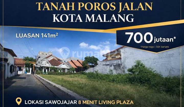 Tanah Poros Jalan Kota Malang Lokasi 8 Menit Living Plaza