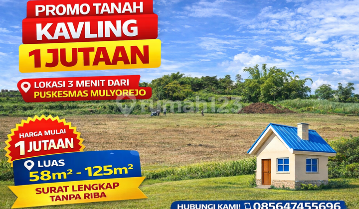 Tanah Kavling Murah Malang Lokasi 3 Menit Puskesmas Mulyorejo