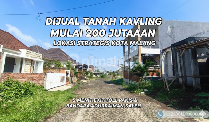 Land 200 Million in Malang City, 5 Minutes Access to Pakis Toll Exit.