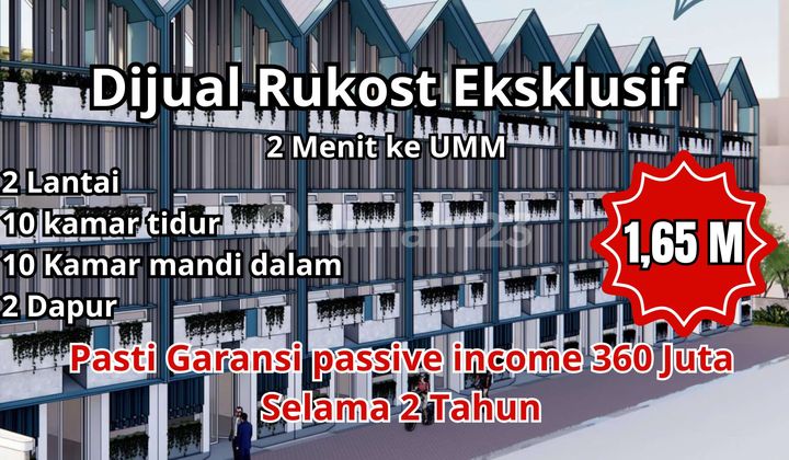 Rumah Kost Dijual Dekat UMM Malang 