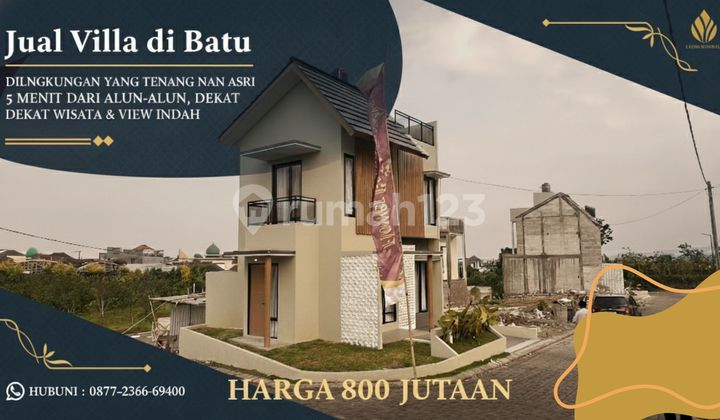 Jual Villa Di Batu dekat Wisata di Lingkungan yang Tenang