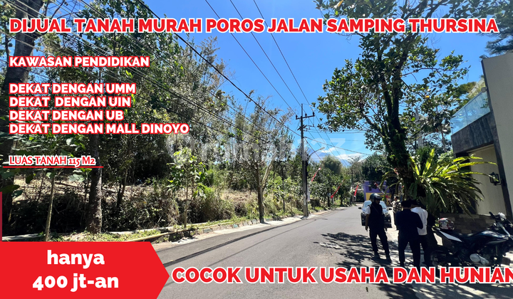 dijual cepat tanah dau samping thursina shm dijual cepat tanah dau samping thursina shm