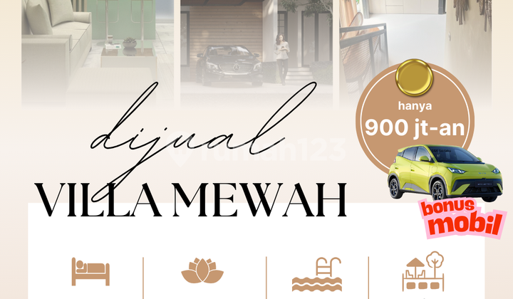 Villa Mewah Full View Pegunungan dan City Light Kota Batu SHM