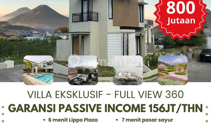 VILLA EKSKLUSIF FULL VIEW 360 GARANSI PASIVE IN COME 156JUTA/TAHUN