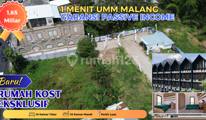 Kost Modern Super Strategis 130 m2 SHM Malang Kota, Malang