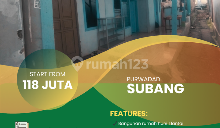 For Sale 1-Story House in Purwadadi, Subang