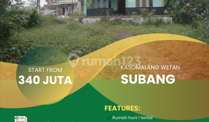 For Sale: 1-Story House in Kasomalang Wetan, Subang