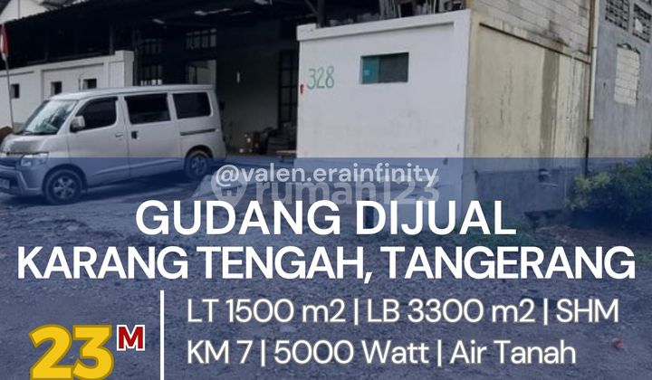Dijual Gudang di Karang Tengah, Tangerang