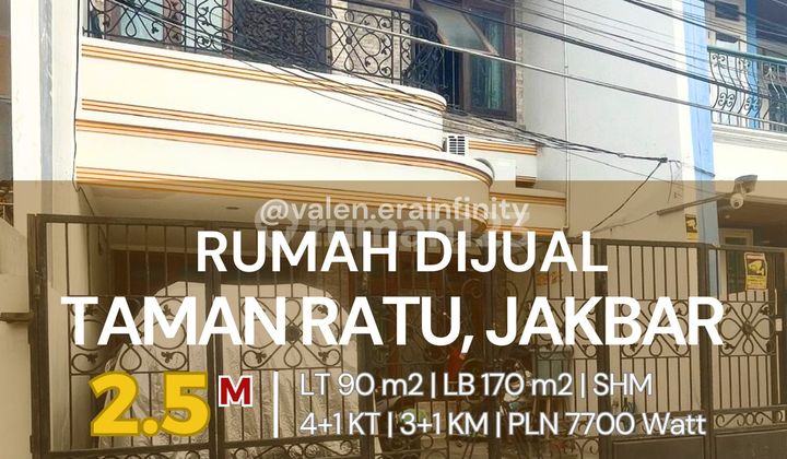 Dijual Rumah di Taman Ratu, Jakarta Barat