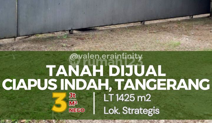 Dijual Tanah di Ciapus Indah, Tangerang