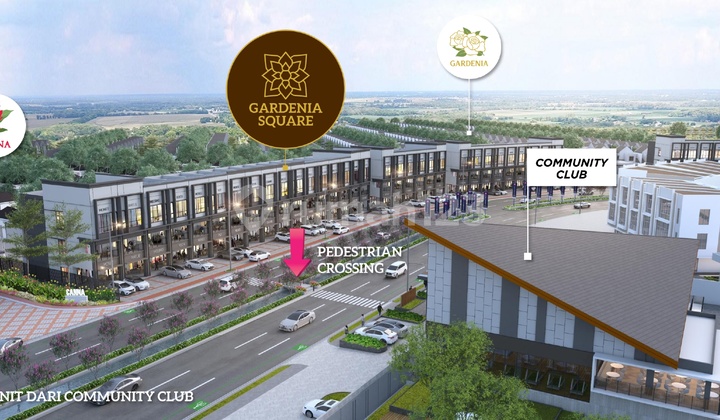 Ruko Gardenia Square Pinggir Jalan Utama Paramount Petals