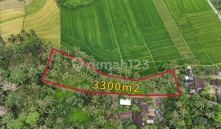 Tanah Zona Kuning View Sawah Tanah Datar 