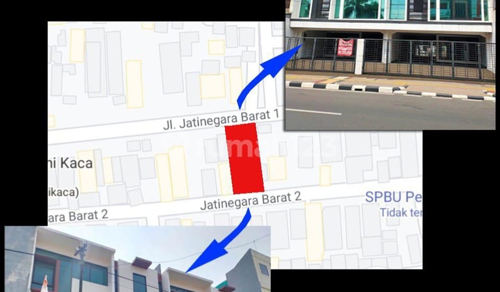 For Immediate Sale: 4-Story Shop House with 2 Fronts in Jatinegara, Well-Maintained, Unfurnished. 2
