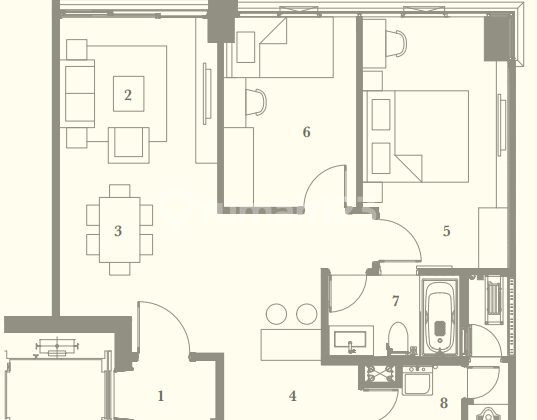 Dijual dan Disewakan Apartemen The Veranda Resort Residence 2br 2
