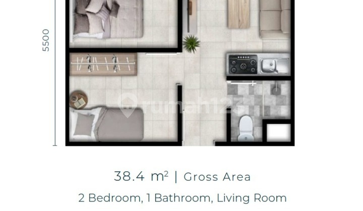 Modern High-Rise Residence with City Views - Exclusive 2-Bedroom Unit in Monde City Tower 6 2