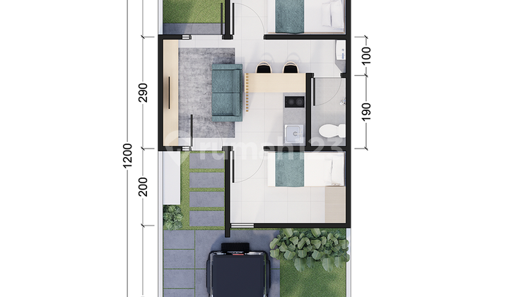 Rumah Cantik Lokasi Strategis Dekat Tol  BORR 2 2