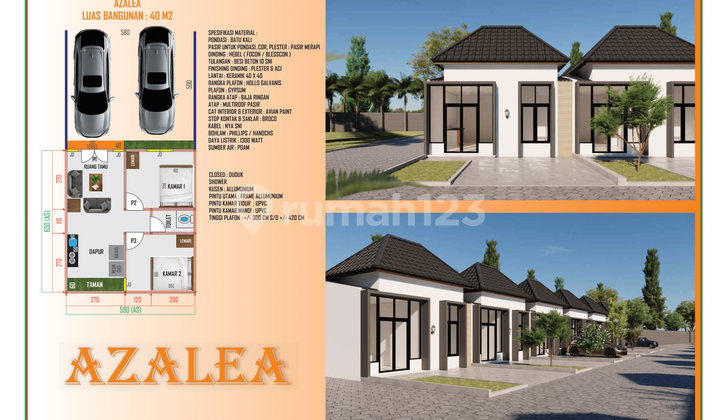 BARU! Marisland Rumah SHM 2 KT 1 KM Strategis di Kota Jepara 2