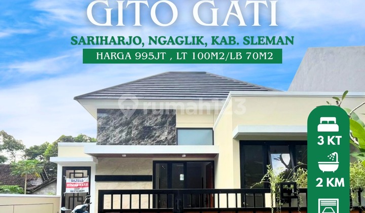 Rumah Siap Huni 3 Kamar Tidur Di Gito Gati
