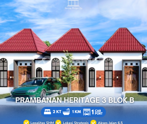 Rumah di Jual di Kalasan Prambanan Heritage 3 Blok B Strategis