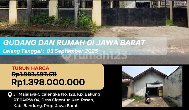 Gudang dan Rumah di Majalaya 1
