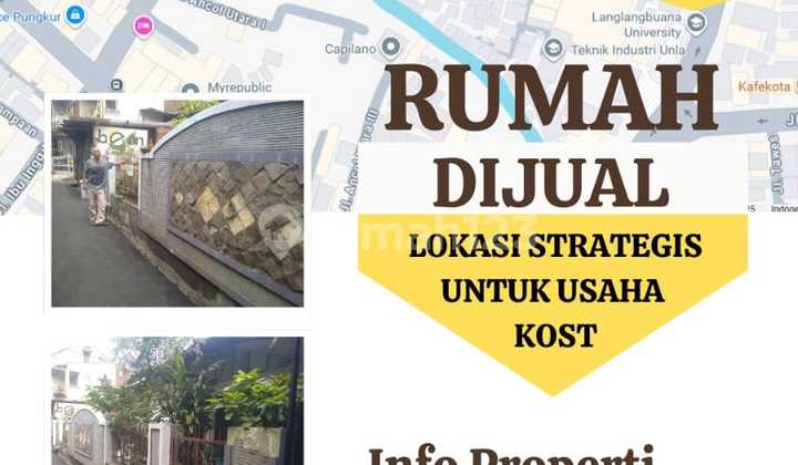 Rumah Strategis di Bandung untuk usaha kos
