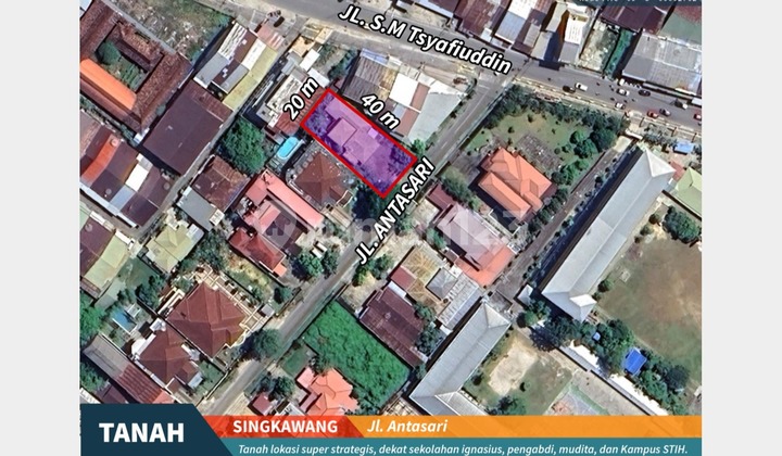 Tanah Strategis Jl. P. Antasari - Dekat Sekolah & Kampus