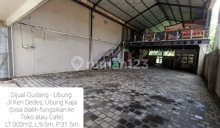 Dijual Gudang Lt 300m2, Jalan Depan 8m, Ubung Kaja, Denpasar