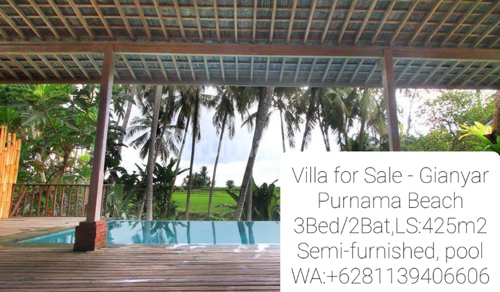 Villa 3 Bedrooms, Sunset View At Purnama Beach, Gianyar, Bali Villa 3 Bedrooms, Sunset View At Purnama Beach, Gianyar, Bali