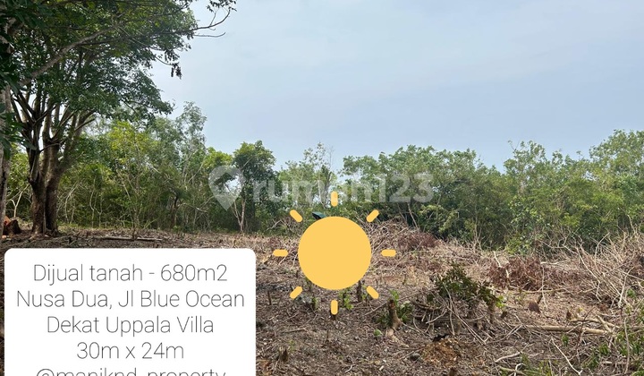 680m2 Land In Nusa Dua, Near Stp