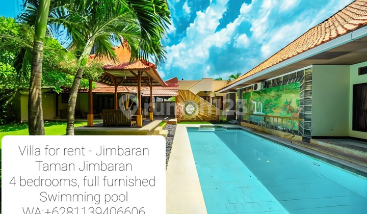 Villa For Rent Yearly/Long Lease In Jimbaran, 4 Bedrooms & Pool Villa For Rent Yearly/Long Lease In Jimbaran, 4 Bedrooms & Pool