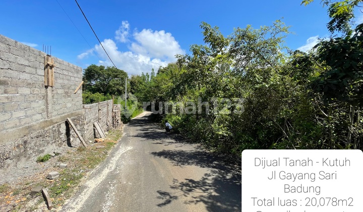 Land for Sale 20,078m2 in Kutuh, Near Pandawa Beach, Bali Land for Sale 20,078m2 in Kutuh, Near Pandawa Beach, Bali
