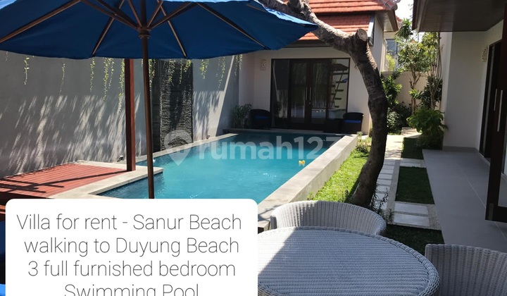 3 Bedrooms Fully Furnished Villa For Rent, Walking Distance to Sanur Beach 3 Bedrooms Fully Furnished Villa For Rent, Walking Distance to Sanur Beach