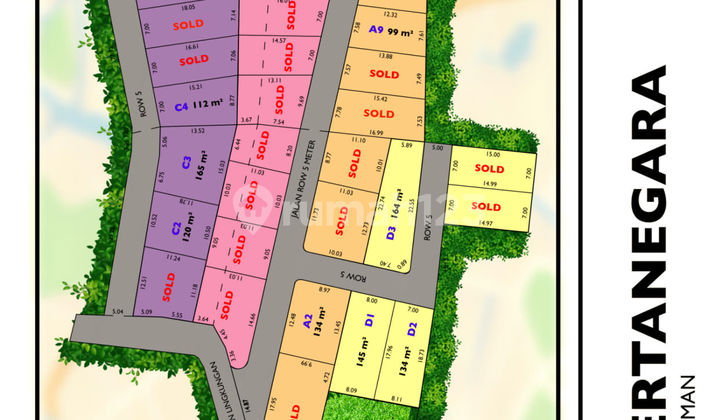  Dijual Tanah SHM Dekat Kampus UII Jakal Jogja