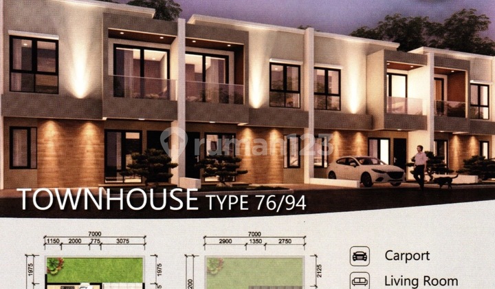 Rumah Townhouse 2 lantai, Pusat Kota , Indent Batam Centre, Batam