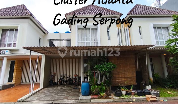 Jual Murah Rumah 2 Lantai Full Renovasi di Cluster Atlanta Village Gading Serpong Full Furnished Dekat Supermal Karawaci