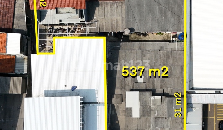 Land 537m2 SHM on the Edge of Jagakarsa Main Road - South Jakarta