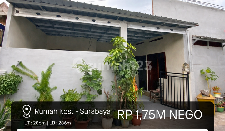 Rumah Kost 11 Kamar di Surabaya Dekat dengan Mall Tunjungan Plaza dan Area Perkantoran Rumah Kost 11 Kamar di Surabaya Dekat dengan Mall Tunjungan Plaza dan Area Perkantoran