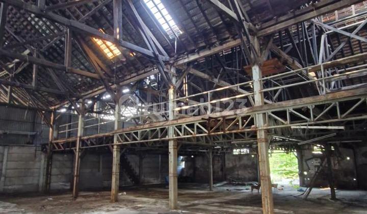 Disewakan Lahan dan Gudang Industrilokasi Pinggir Jalan Besar