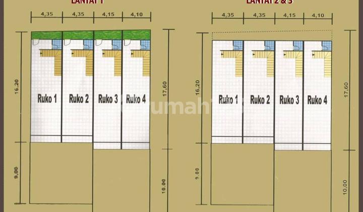 For Rent 4 Three-Story Shophouses in Banyuurip Sawahan Surabaya 2