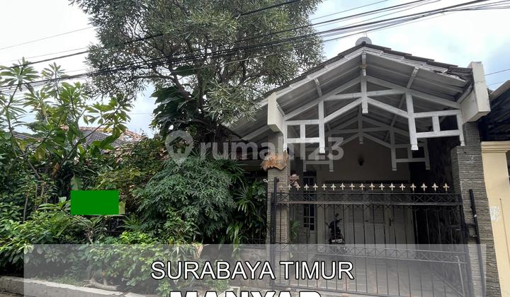 Guaranteed Cheapest 1-Story House in Manyar Indah, East Surabaya