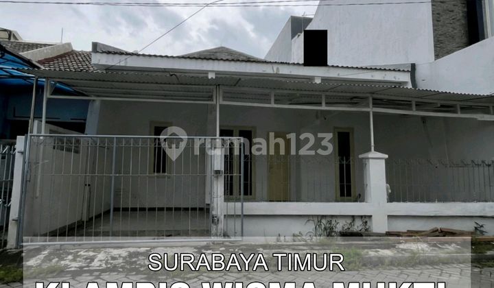 Very Cheap for Rent 1.5-Story House Near Surabaya City Center in Klampis Wisma Mukti 1