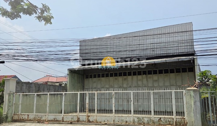 Gudang Siap Pakai Lebar Depan 14M Akses Jalan Truk Dekat Tol 1