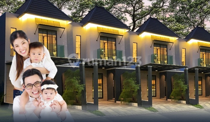 OPRA CITY RESIDENCE design cantik modern 2 lantai